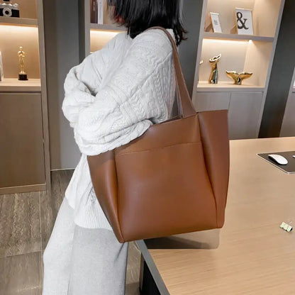 DIANA - Grand Sac à Main de Cours en Cuir Souple