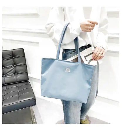 ELECTRE - Grand Sac à Main Fourre-Tout Imperméable en Nylon
