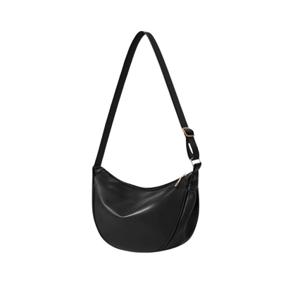JENNY - Sac à Main Bandoulière Demi-Lune en cuir Lisse