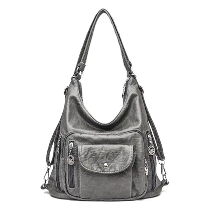 ODALIS - Sac à Main Bandoulière en Cuir Multipoche